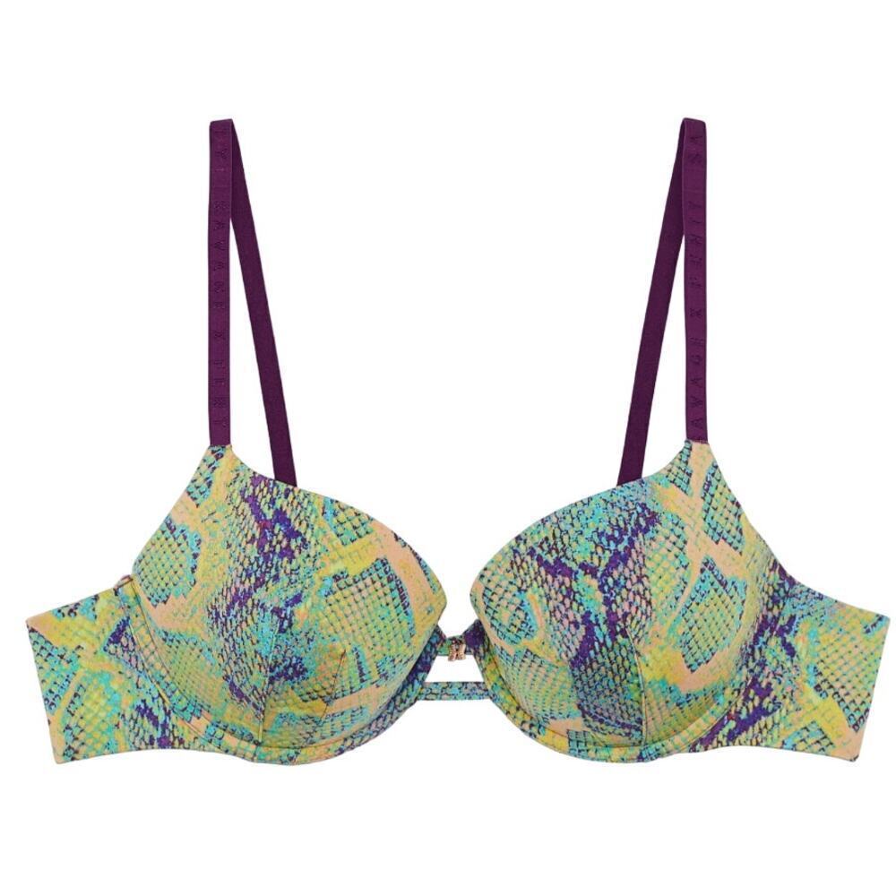 Savage X Fenty Microfiber T-Shirt Bra in Snake Multi, Size 38DD​​​​